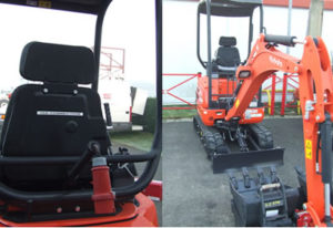 location mini pelle kubota 1,7 tonnes