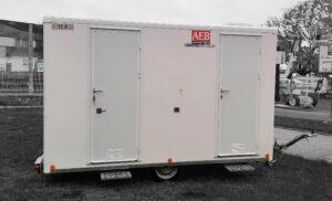 Location Abris modulaires sur roue 3,40 x 1,96 m