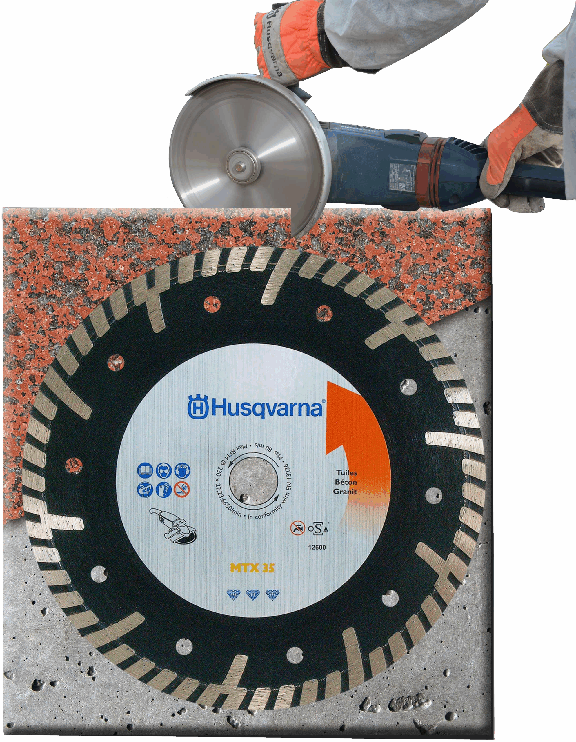 Disque Husqvarna  "spécial couvreur"