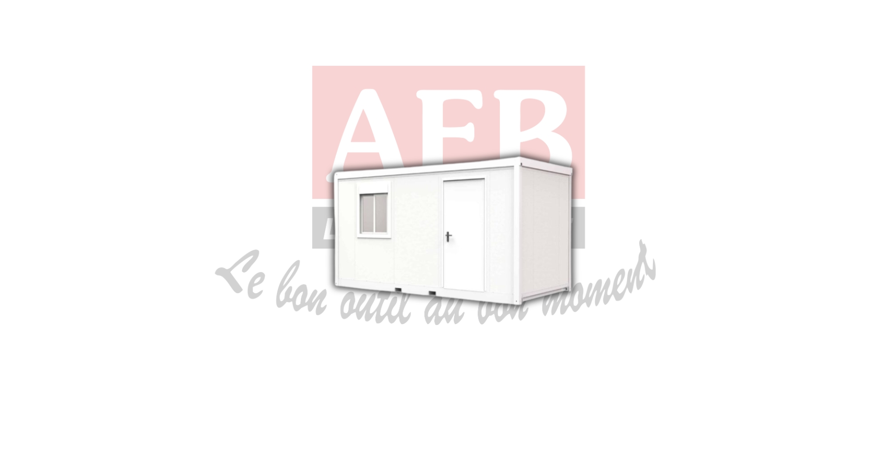 Bungalow 5 x 2,30 m avec chauffage