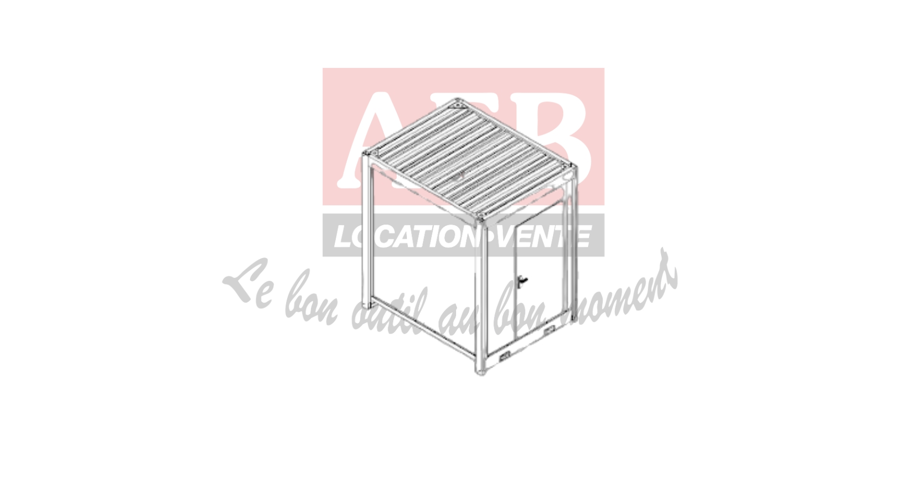 Bungalow sanitaire 1 WC + lavabo + chauffage – handicapés