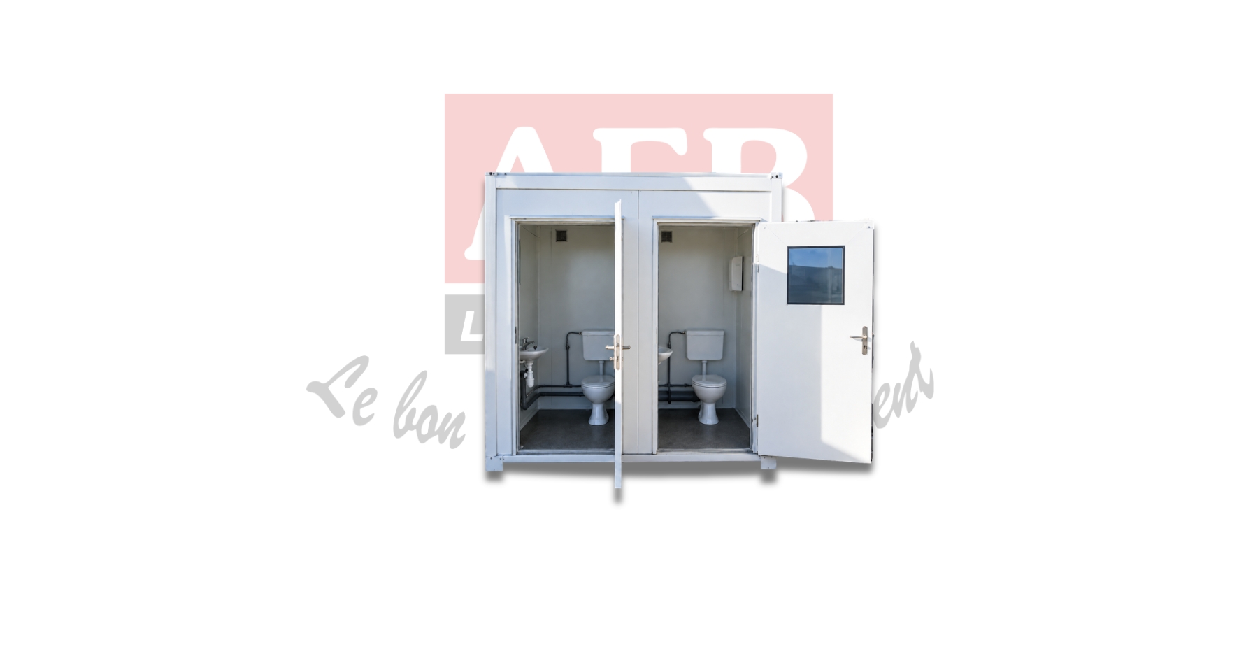 Bungalow sanitaire 2 WC + lavabos + chauffage