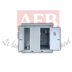 Bungalow sanitaire 1 WC + 1 douche + lavabos + chauffage