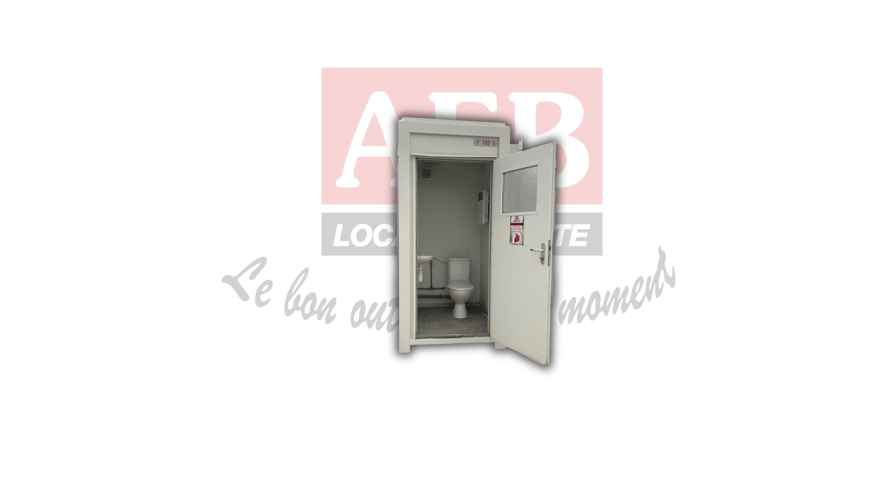 Bungalow sanitaire 1 WC + lavabo + chauffage
