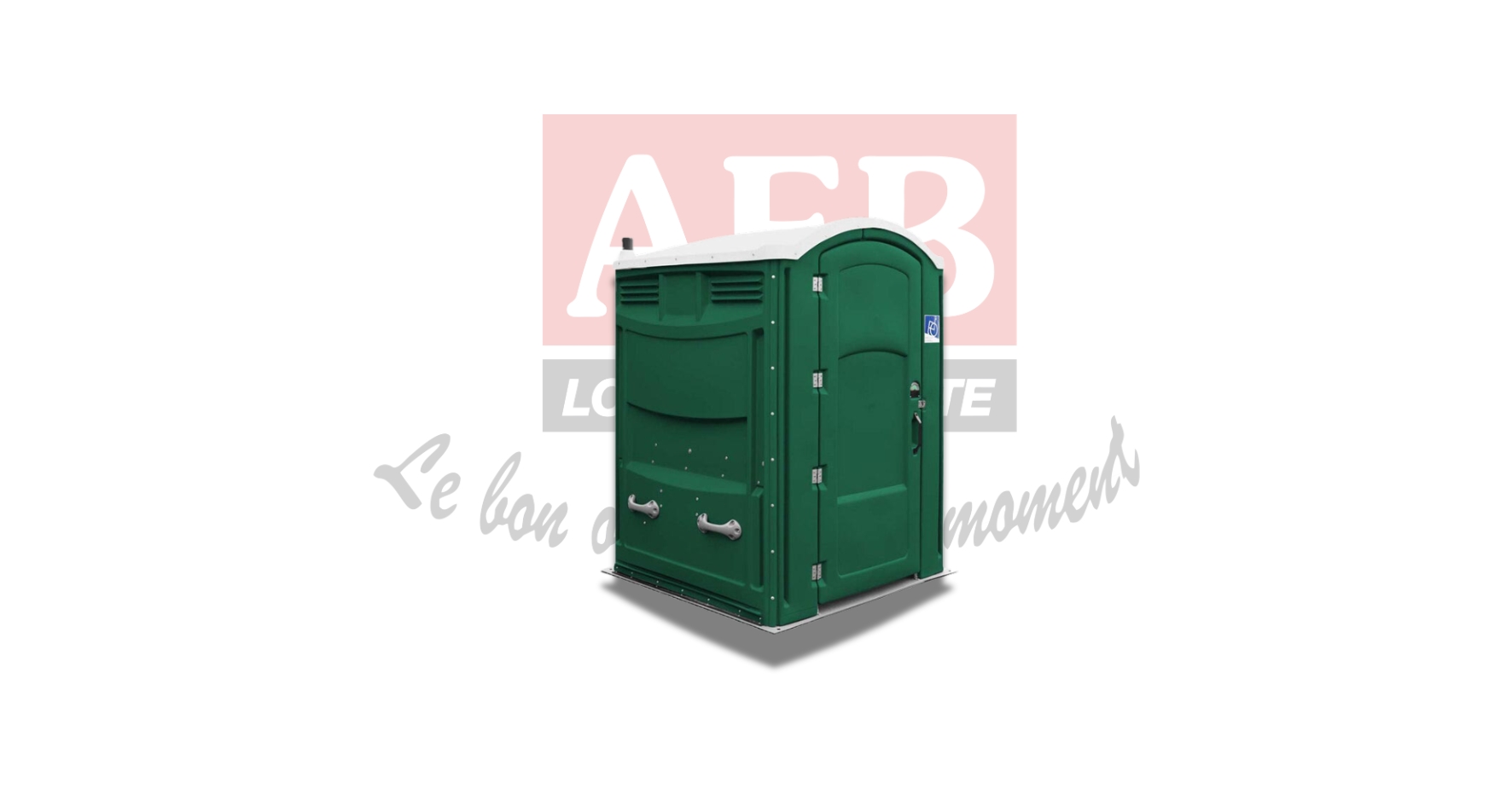 WC cabine pour personnes handicapées (un rouleau de papier toilette et une dose comprise)