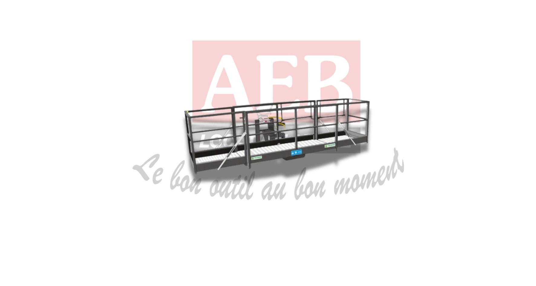 Nacelle extensible orientable pour chariot 17m