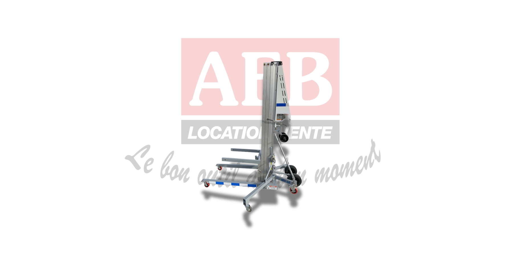 Élévateur à commande manuelle – charge 295kg (haut. Levage 5,64m)