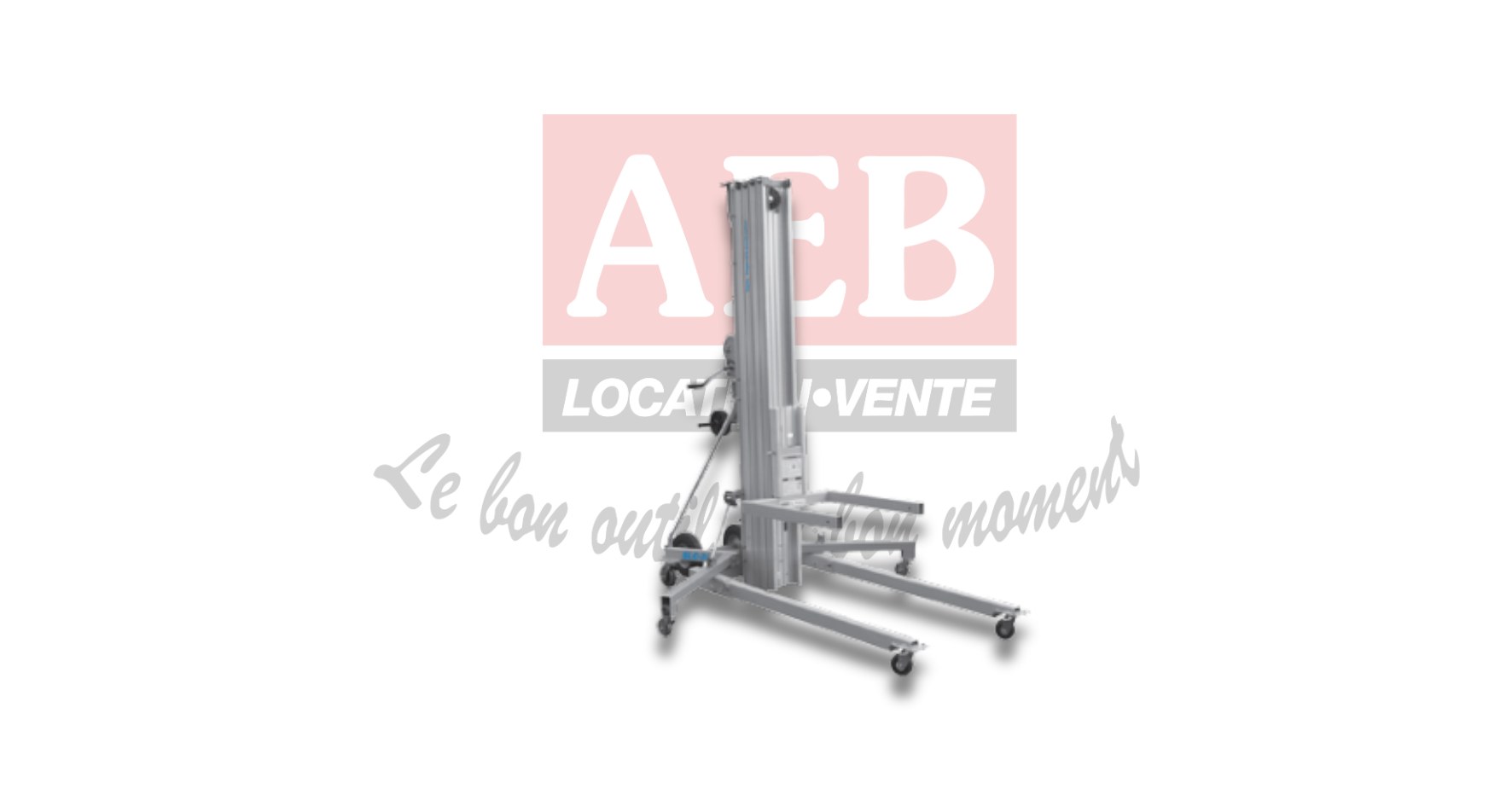 Élévateur à commande manuelle – charge 295kg (haut. Levage 7,32m)
