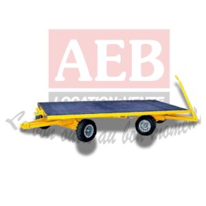 Remorque pour tracteur électrique - 2 essieux - CU2T