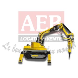 Robot de démolition électro-hydraulique, commande à distance (avec godet 520 mm)