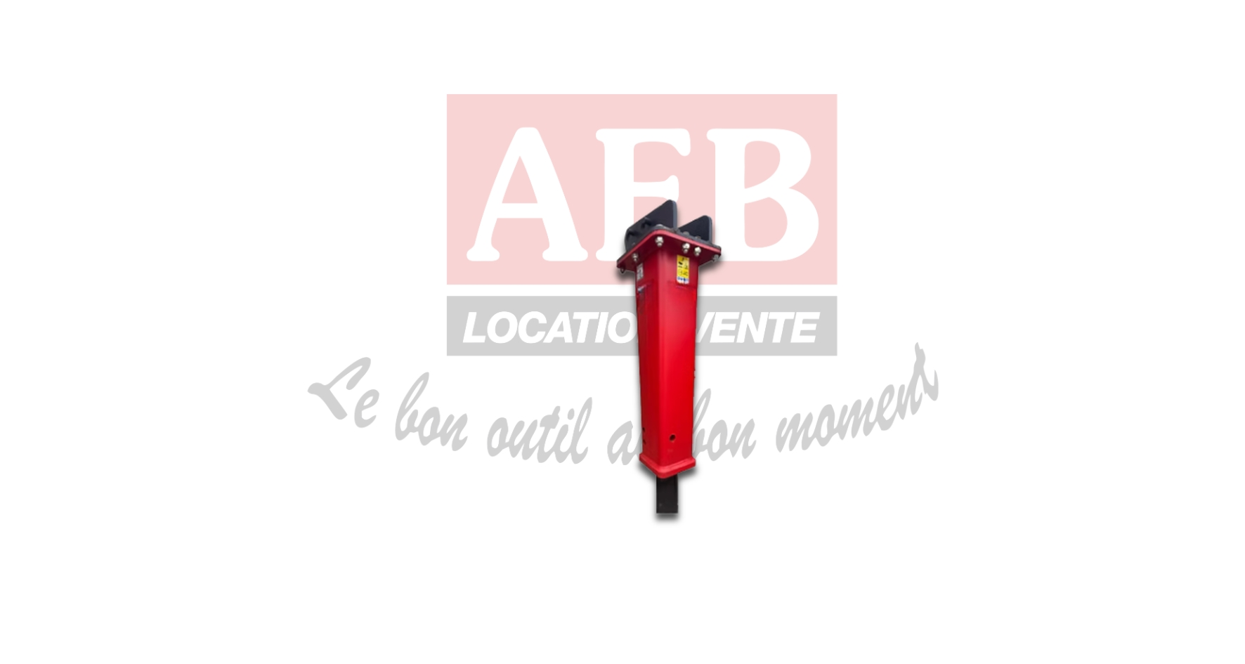 Marteau hydraulique 300 à 400 kg + pointerolle ou bêche (pour pelles 5T à 8T)