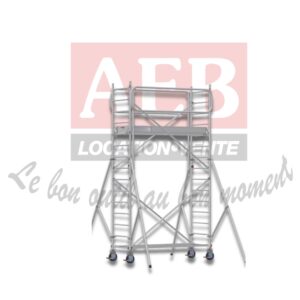Échafaudage alu. de peintre Haut. de travail : 4,90 m