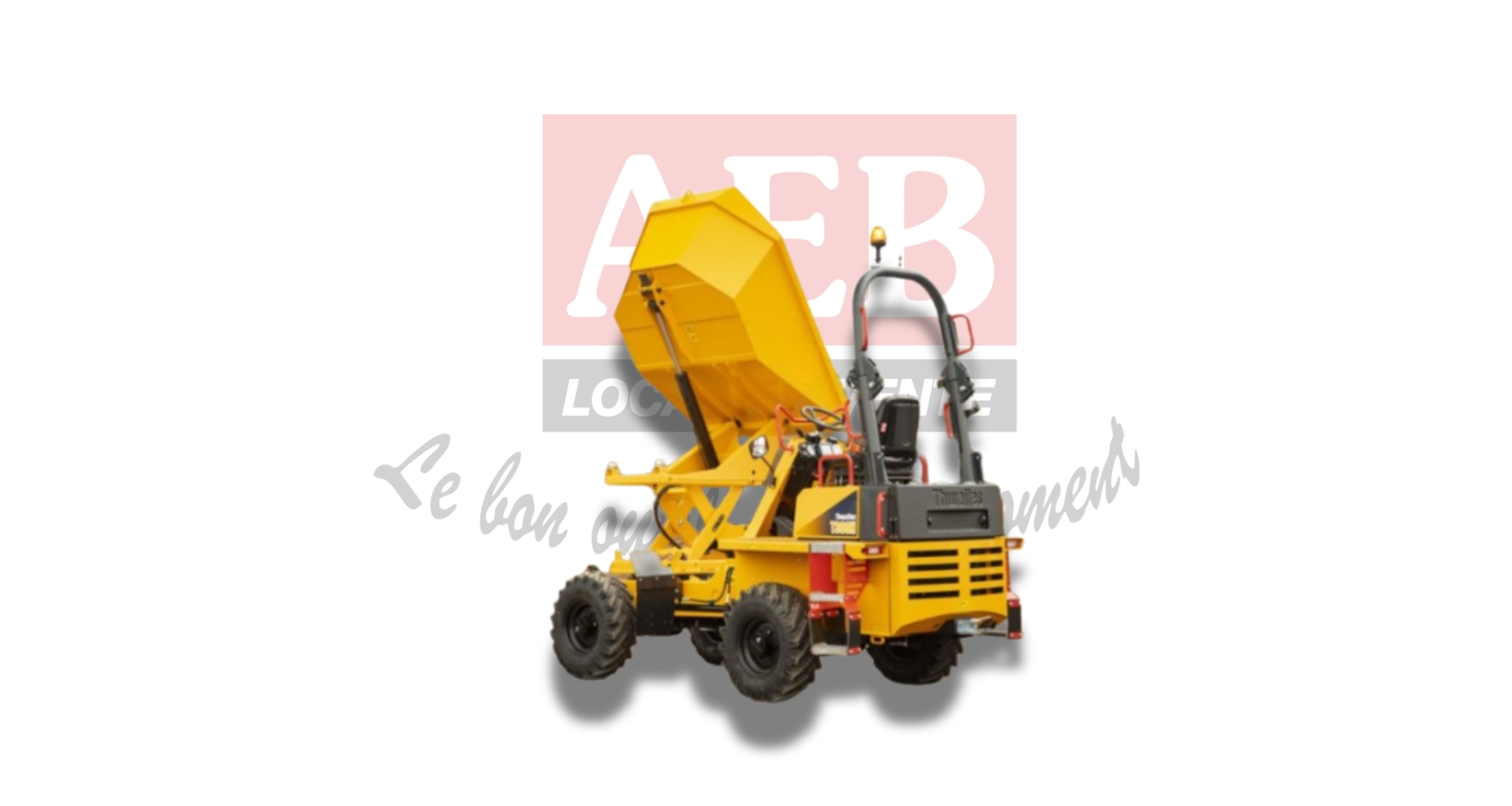 Dumper gyrabenne 1760 L – CU 3000 kg – Déchargement en hauteur