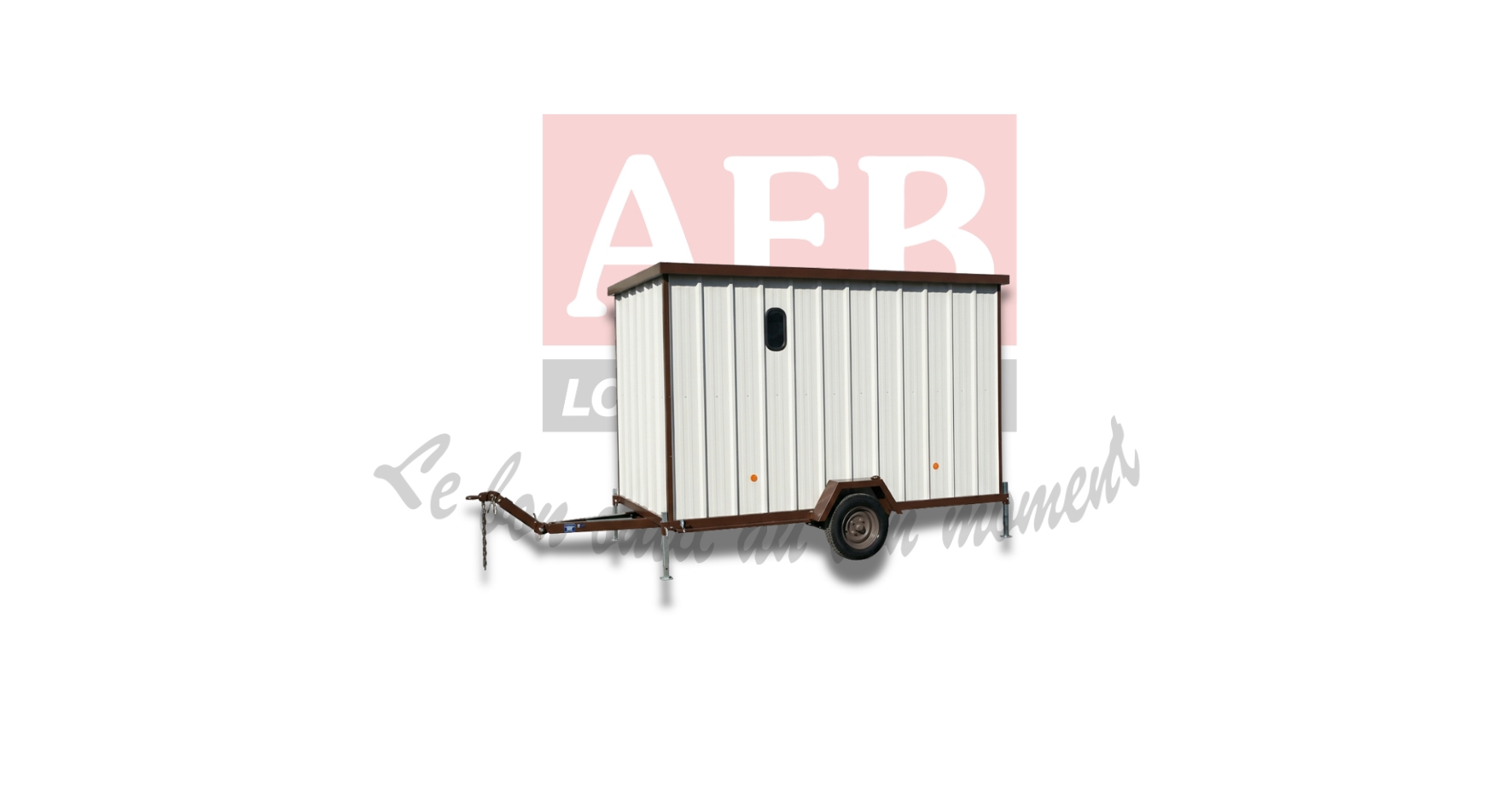 Abri sur roues 3,45 x 1,85 m (non isolé, possibilité d’abri sur roues isolé, aménagements spéciaux, à vos couleurs sur demande)