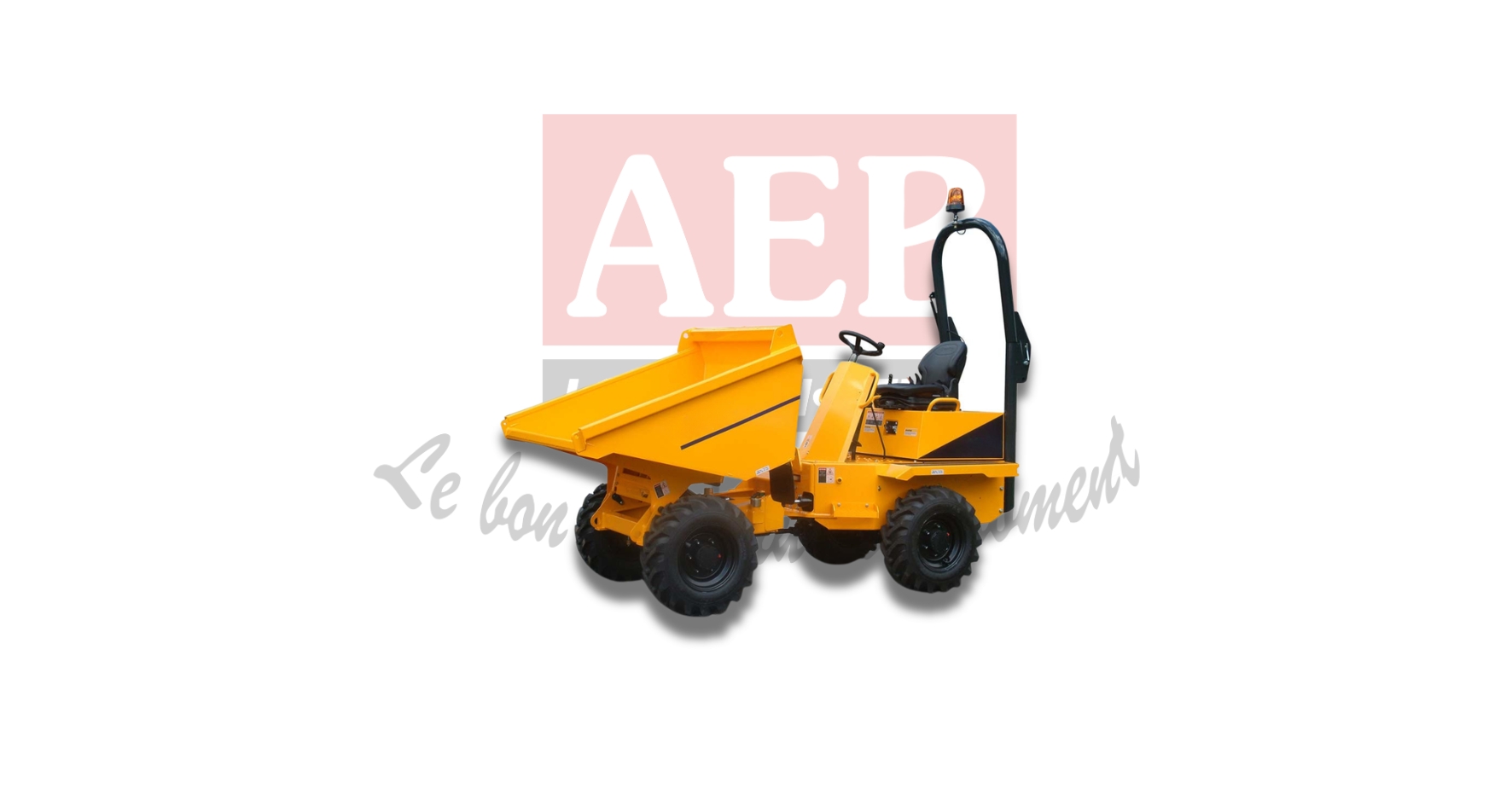 Dumper gyrabenne 1200 L – CU 2000 kg – Déchargement en hauteur