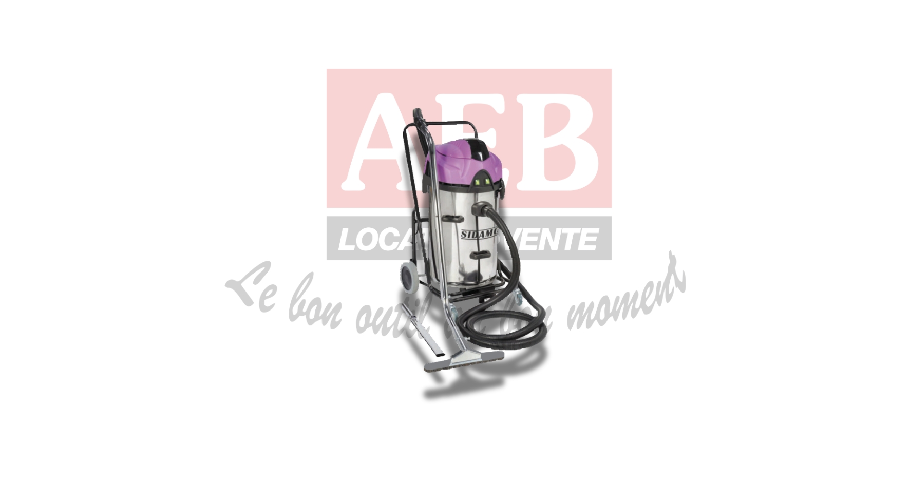 ASPIRATEUR INDUSTRIEL EAU ET POUSSIÈRES 2 x 1200 W