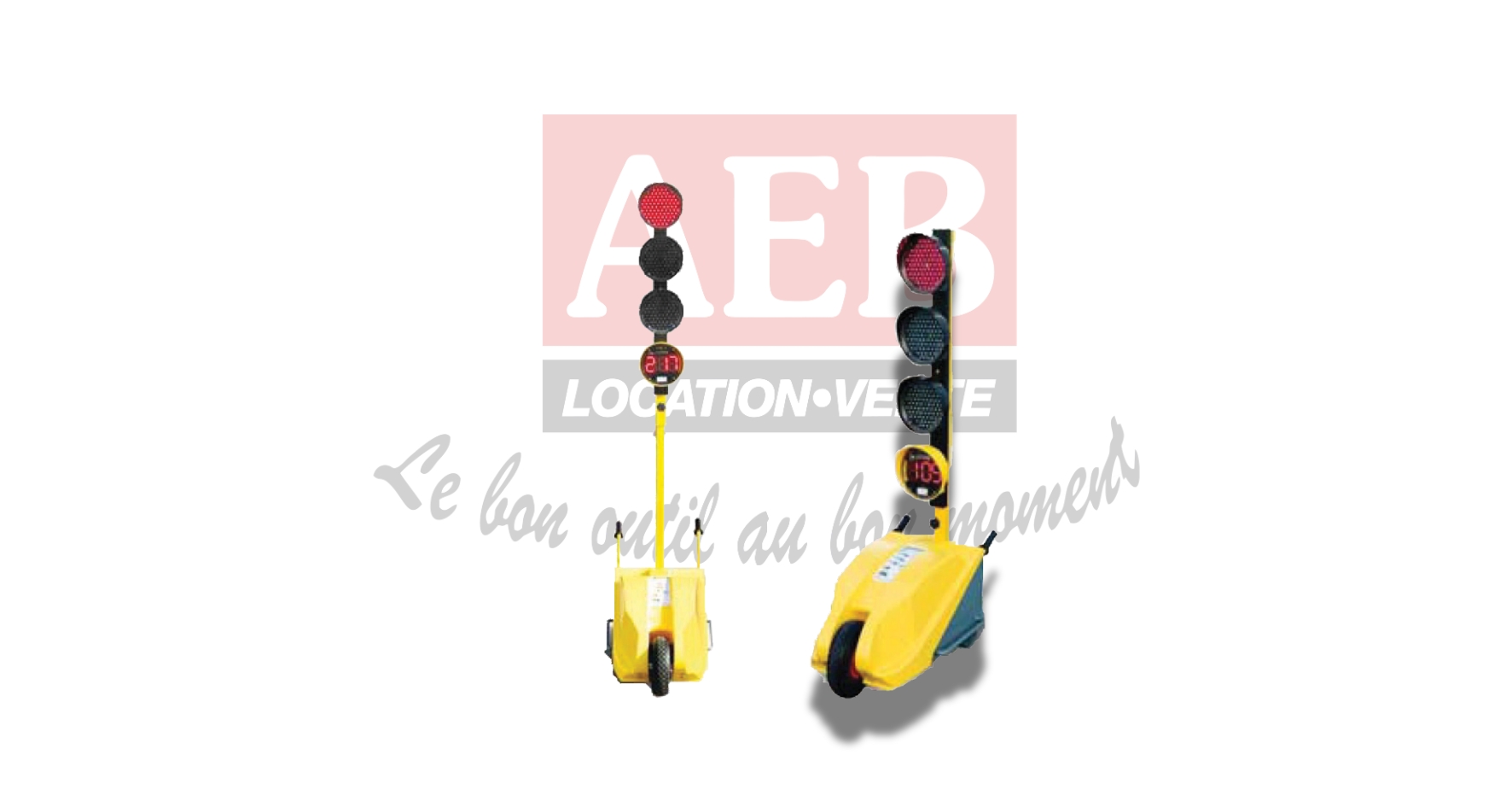 JEU DE 2 FEUX TRICOLORES À LEDS